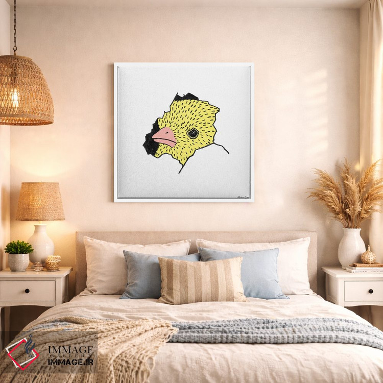 تابلو مدرن جوجه اینجاست! اثر مارتینا اسکات - D1W