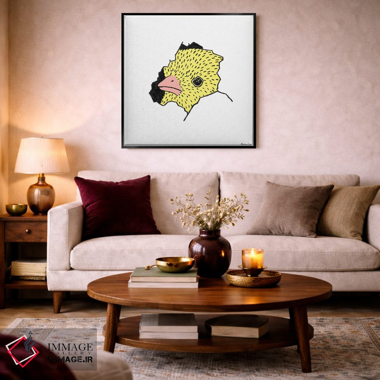 تابلو مدرن جوجه اینجاست! اثر مارتینا اسکات - D3B