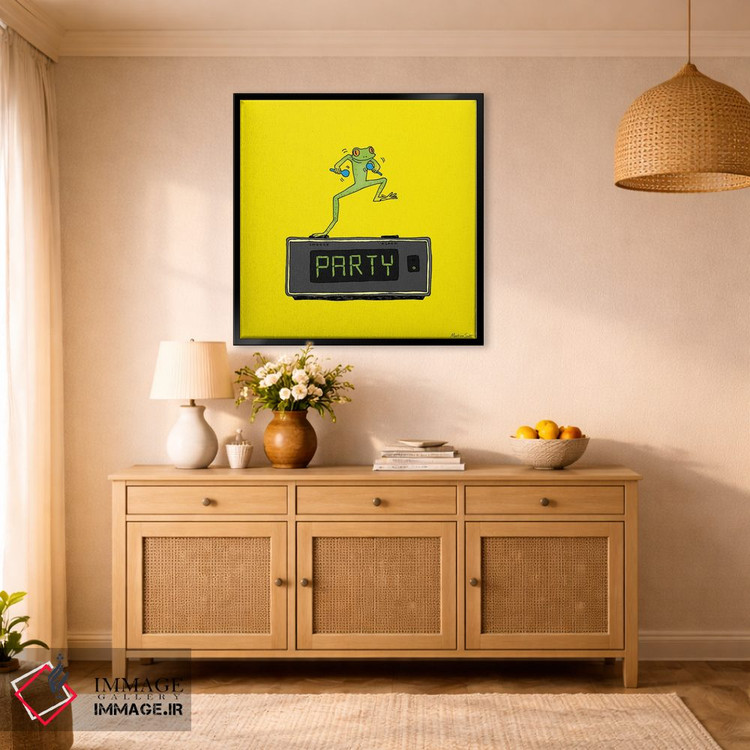 تابلو مدرن قورباغه مهمانی اثر مارتینا اسکات - D1B