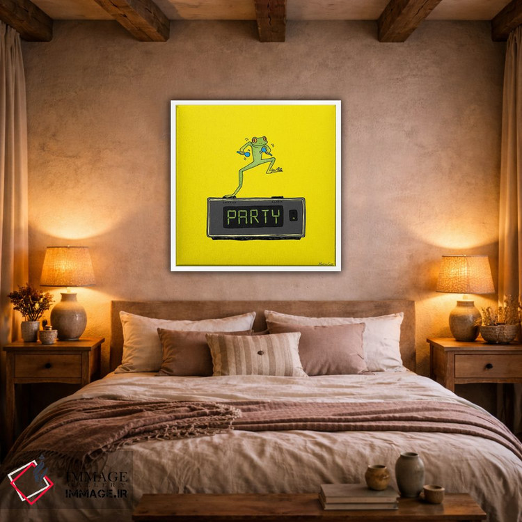 تابلو مدرن قورباغه مهمانی اثر مارتینا اسکات - D2W