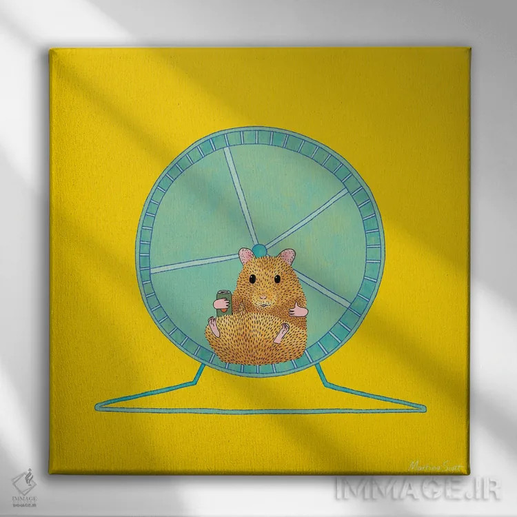 تابلو مدرن اول قورت بده، بعد بازی کن اثر مارتینا اسکات - نمای روبهرو روی دیوار