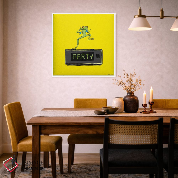 تابلو مدرن قورباغه مهمانی اثر مارتینا اسکات - D5W