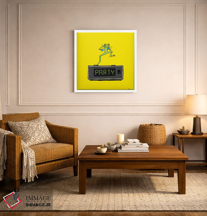 تابلو مدرن قورباغه مهمانی اثر مارتینا اسکات - D4W