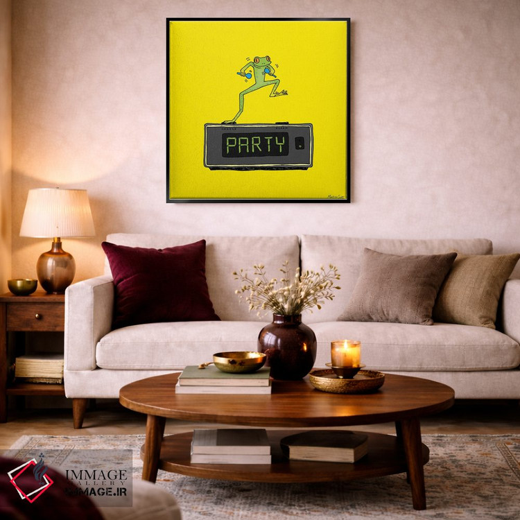 تابلو مدرن قورباغه مهمانی اثر مارتینا اسکات - D3B