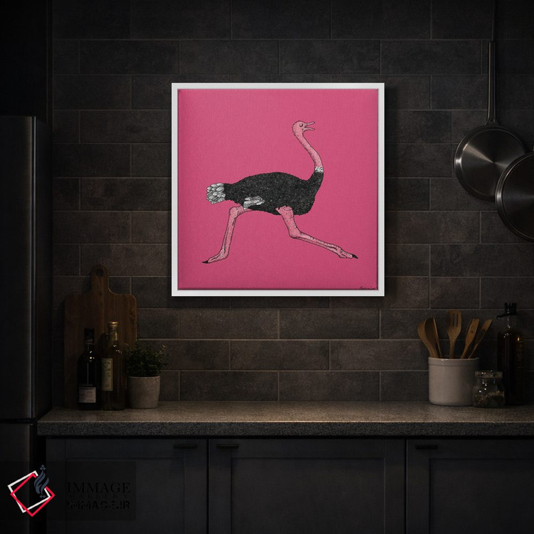 تابلو مدرن شترمرغ اثر مارتینا اسکات - D2W