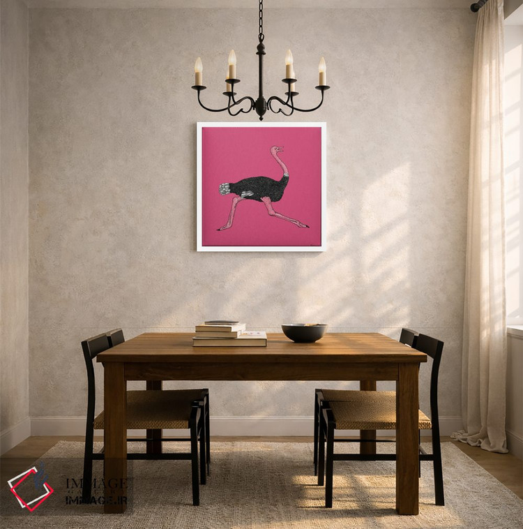 تابلو مدرن شترمرغ اثر مارتینا اسکات - D4W