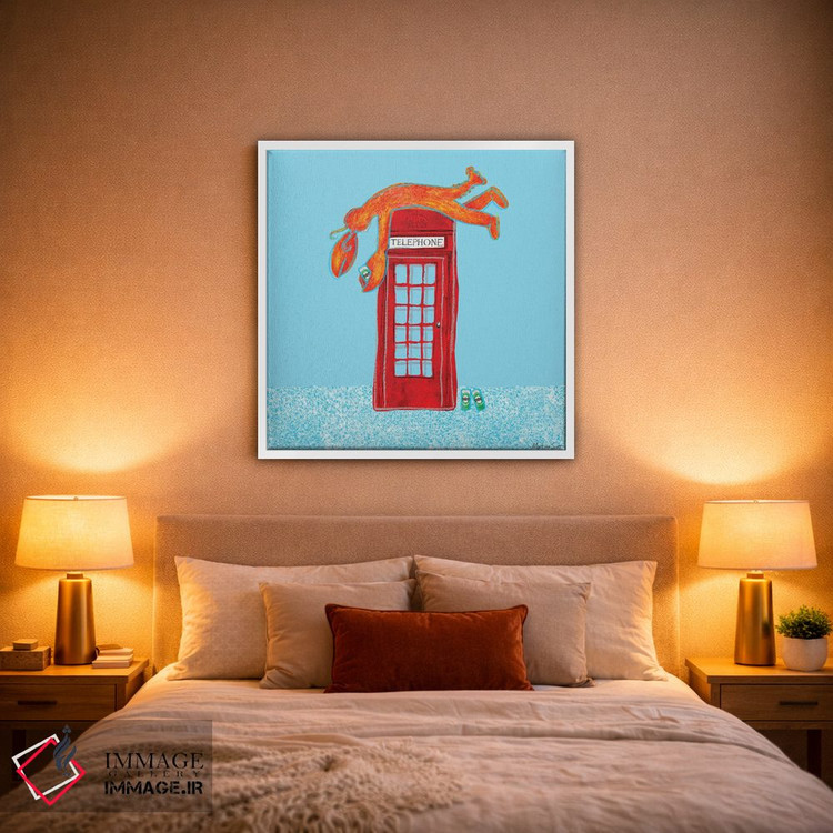 تابلو مدرن تلفن خرچنگی II اثر مارتینا اسکات - D1W