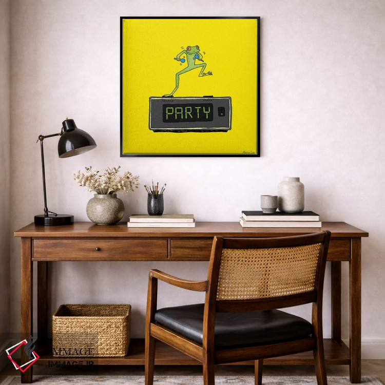 تابلو مدرن قورباغه مهمانی اثر مارتینا اسکات - D6B