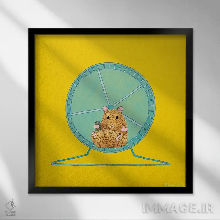 تابلو مدرن اول قورت بده، بعد بازی کن اثر مارتینا اسکات - نمای قابدار مشکی