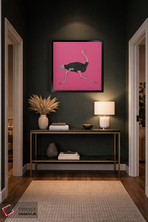 تابلو مدرن شترمرغ اثر مارتینا اسکات - D5B