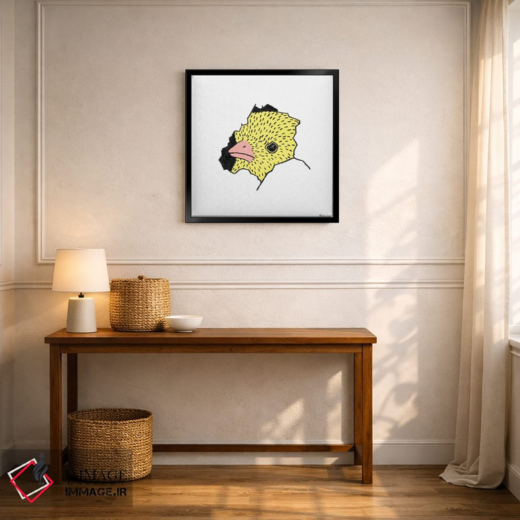 تابلو مدرن جوجه اینجاست! اثر مارتینا اسکات - D6B