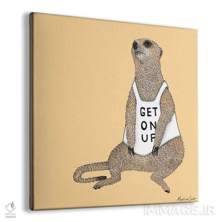 تابلو مدرن میرکت آرام اثر مارتینا اسکات - نمای پرسپکتیو محصول