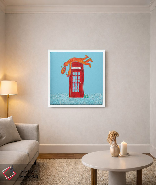 تابلو مدرن تلفن خرچنگی II اثر مارتینا اسکات - D3W