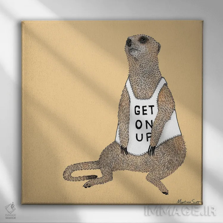 تابلو مدرن میرکت آرام اثر مارتینا اسکات - نمای روبهرو روی دیوار