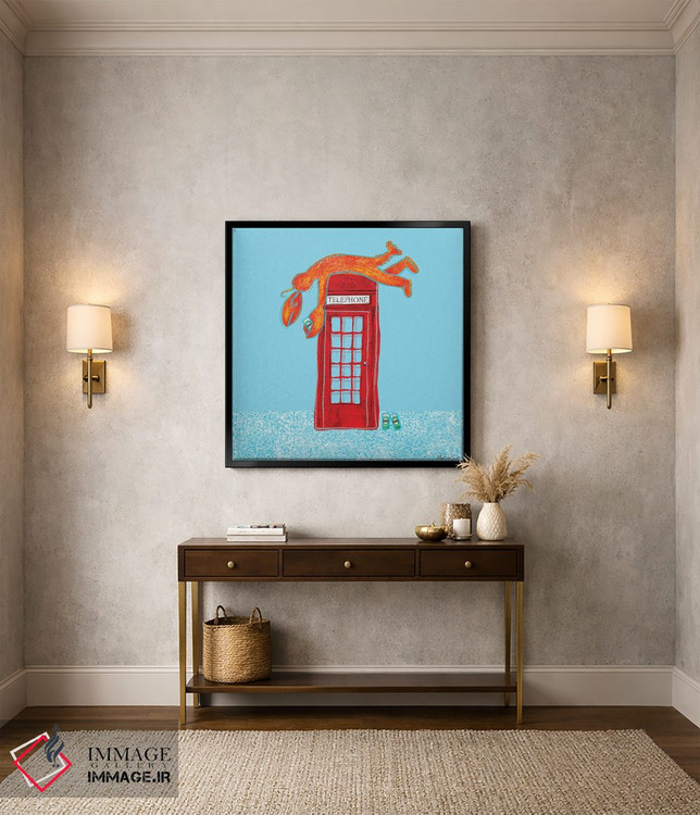 تابلو مدرن تلفن خرچنگی II اثر مارتینا اسکات - D6B