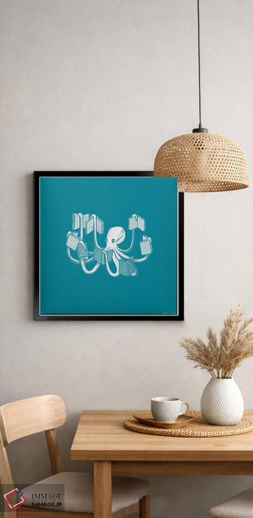 تابلو مدرن مسلح به دانش اثر مارتینا اسکات - D5B