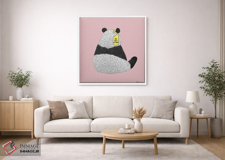 تابلو مدرن پاندای مزاحم نشو اثر مارتینا اسکات - D1W