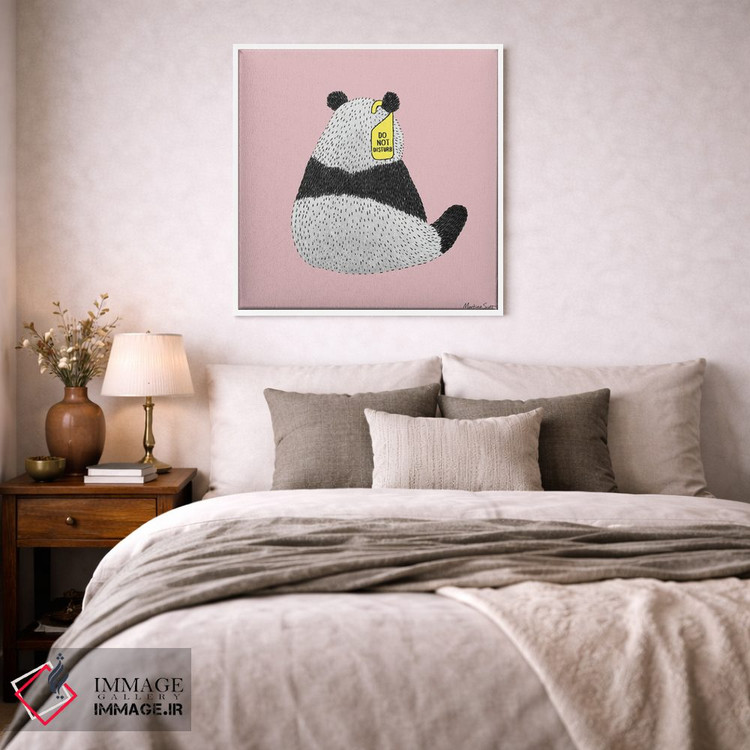 تابلو مدرن پاندای مزاحم نشو اثر مارتینا اسکات - D3W