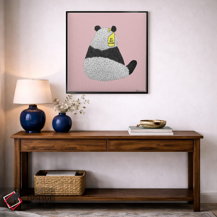 تابلو مدرن پاندای مزاحم نشو اثر مارتینا اسکات - D4B