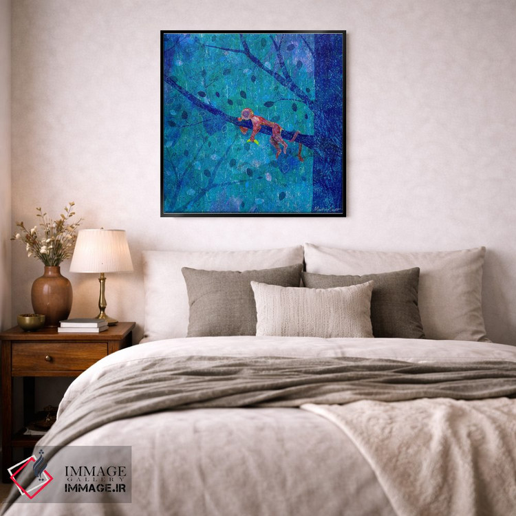 تابلو مدرن میمون غمگین اثر مارتینا اسکات - D4B