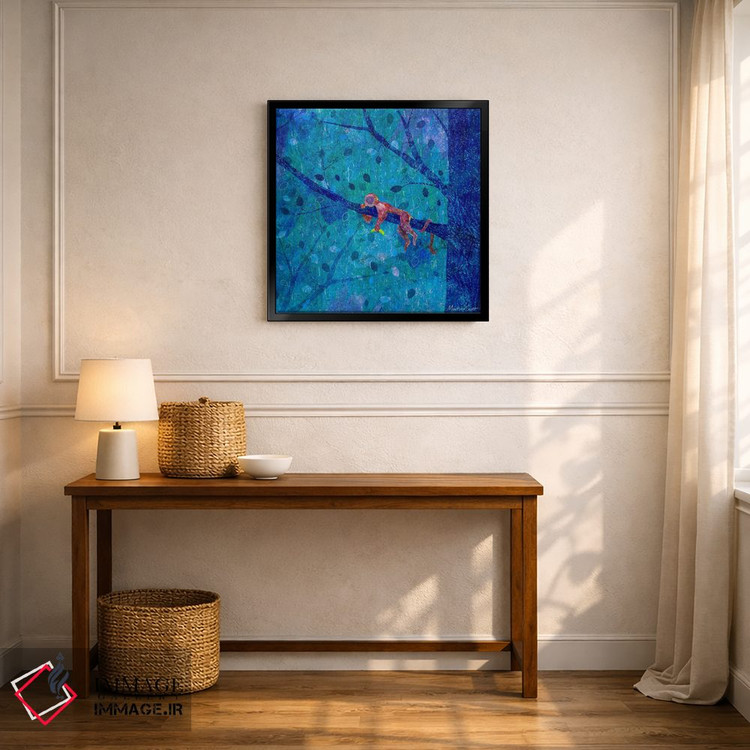 تابلو مدرن میمون غمگین اثر مارتینا اسکات - D6B