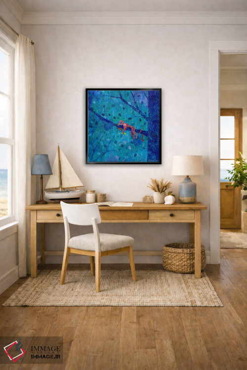 تابلو مدرن میمون غمگین اثر مارتینا اسکات - D5B