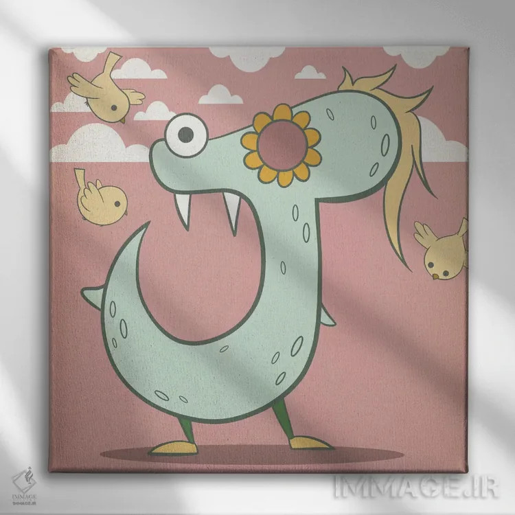 تابلو دکوراتیو جی اثر فایو بای فایو کالکتیو - نمای روبهرو روی دیوار