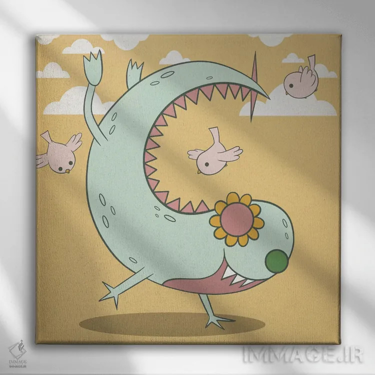 تابلو دکوراتیو سی اثر فایو بای فایو کالکتیو - نمای روبهرو روی دیوار