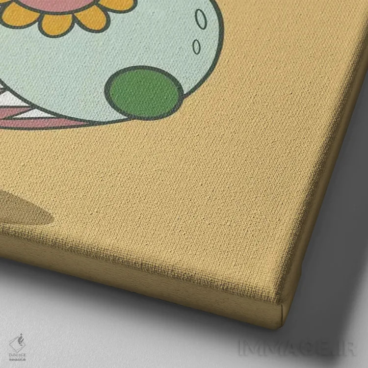 تابلو دکوراتیو سی اثر فایو بای فایو کالکتیو - نمای نزدیک بافت بوم