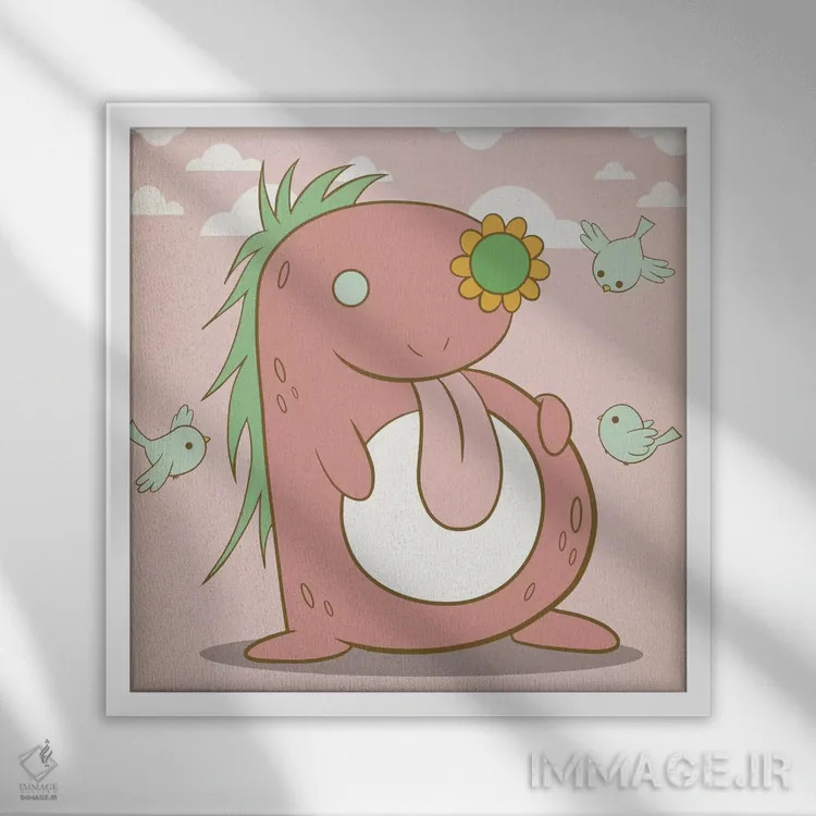 تابلو دکوراتیو بی اثر فایو بای فایو کالکتیو - نمای قابدار سفید