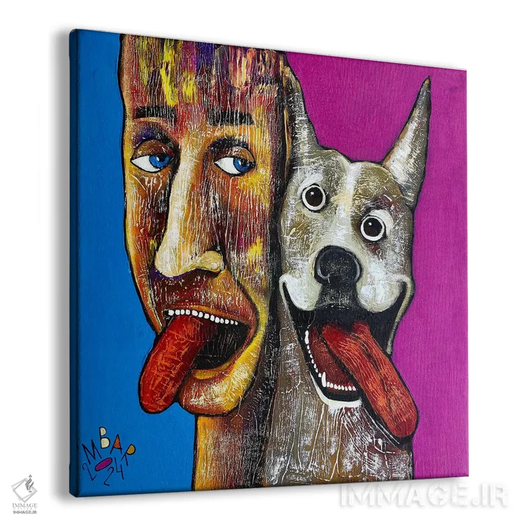 تابلو دکوراتیو به من بگو دوستانت چه کسانی هستند... اثر میخائیل بارانوفسکی - نمای پرسپکتیو محصول