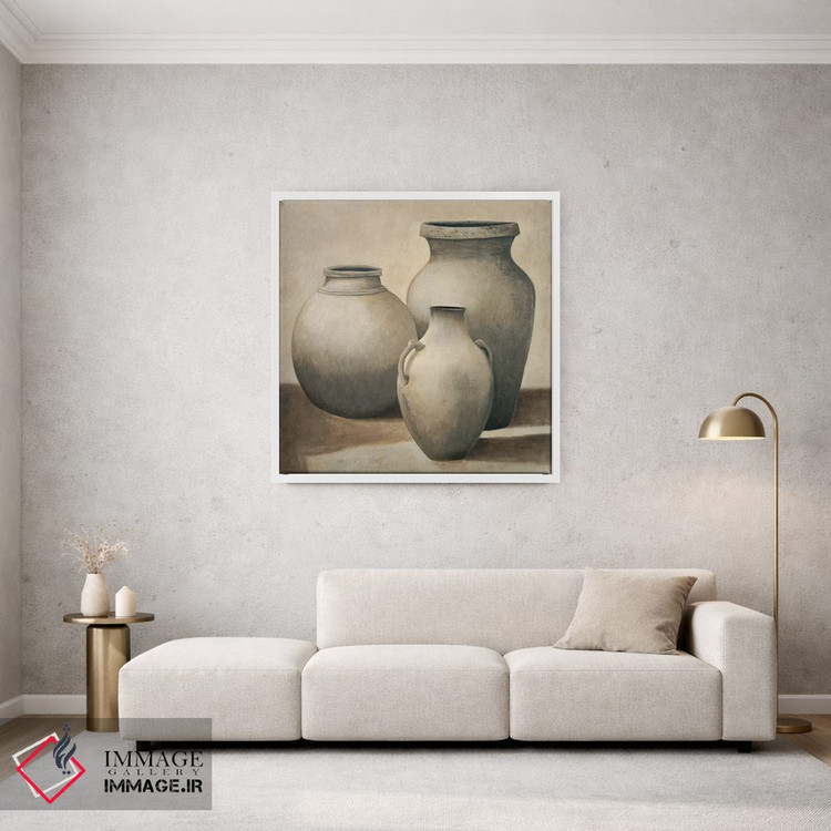 تابلو دکوراتیو مجموعه گلدان ها اثر آندره مازو - D1W