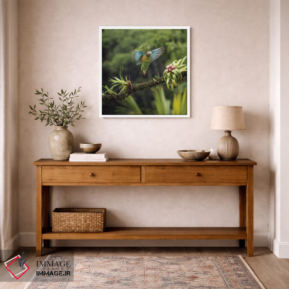 تابلو دکوراتیو طوطی سرقهوه ای، کاستاریکا اثر جو و مری ان مک دونالد - D4W