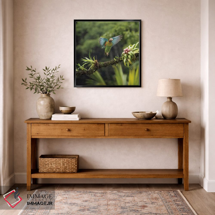 تابلو دکوراتیو طوطی سرقهوه ای، کاستاریکا اثر جو و مری ان مک دونالد - D6B