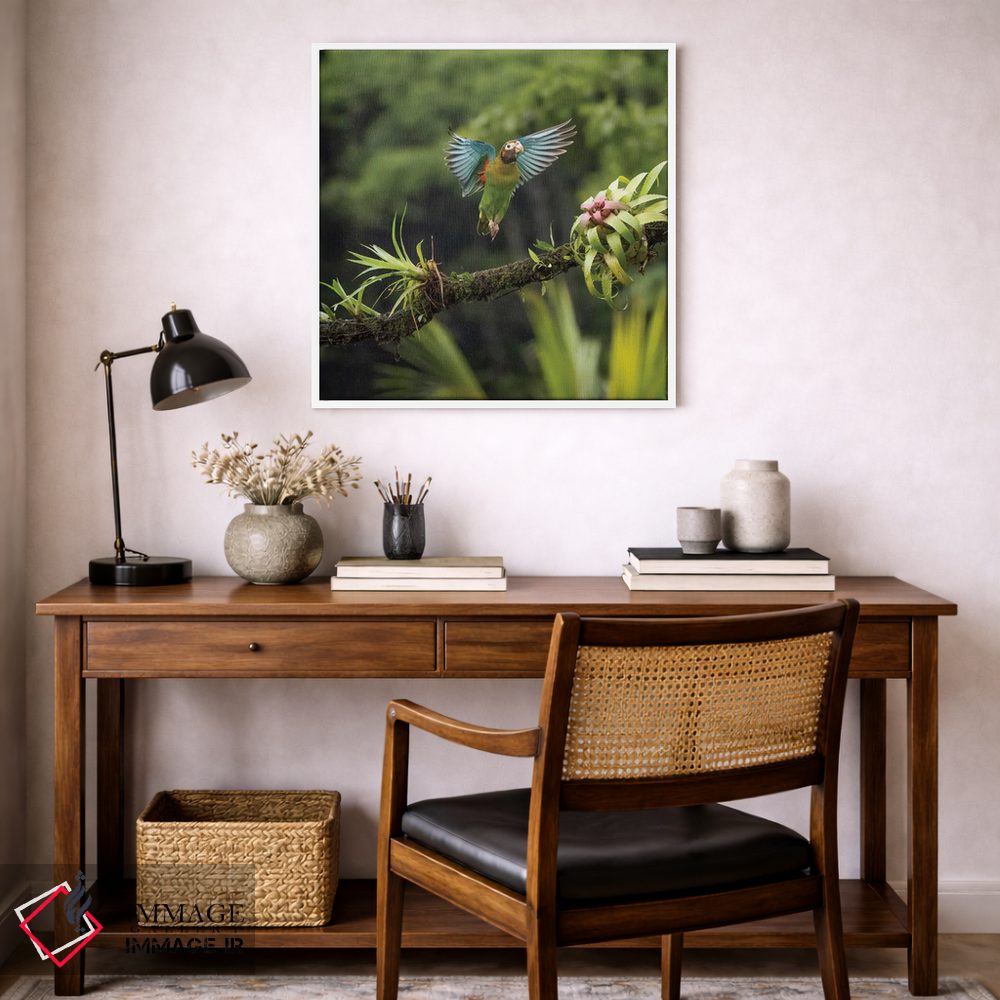 تابلو دکوراتیو طوطی سرقهوه ای، کاستاریکا اثر جو و مری ان مک دونالد - D5W