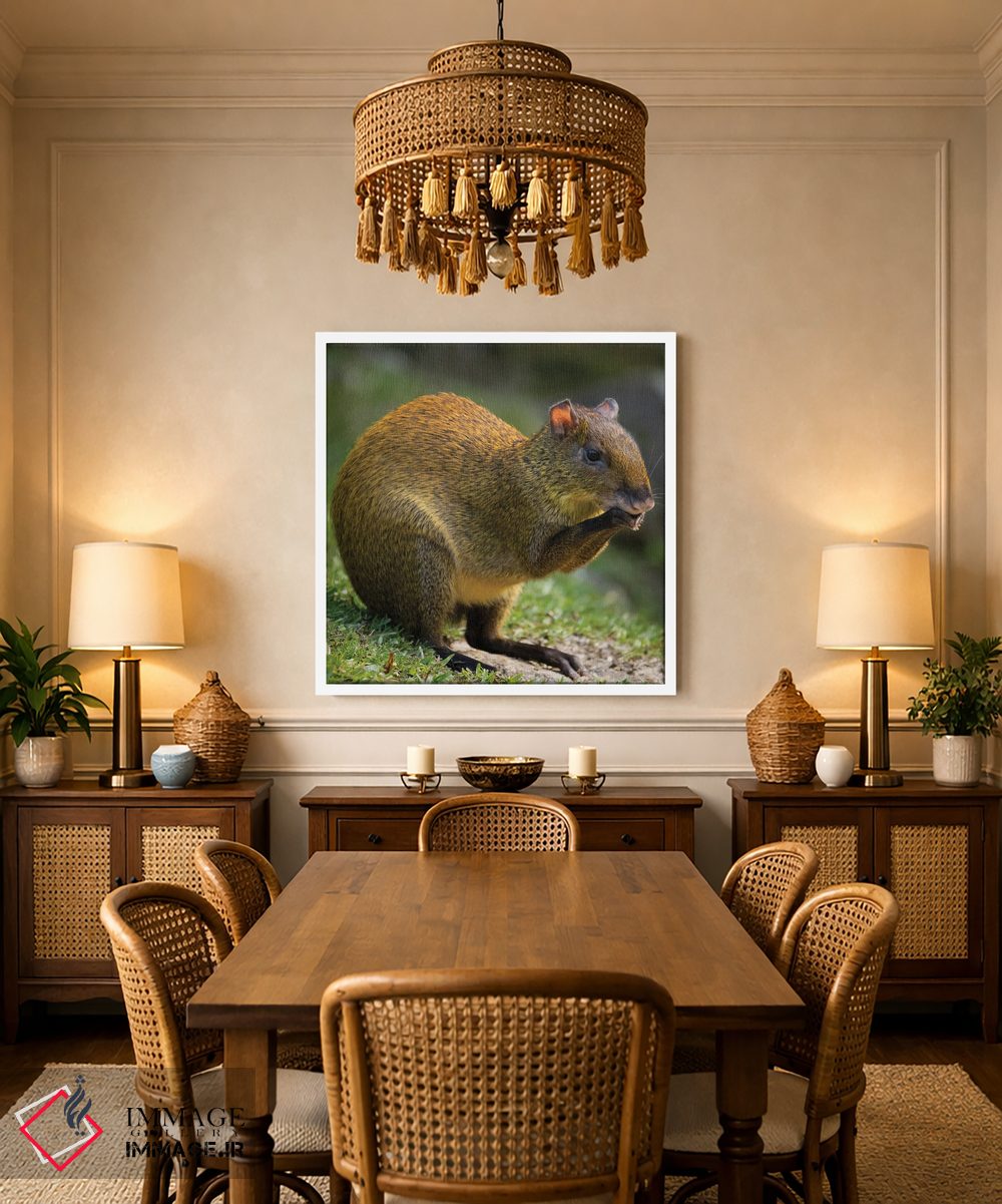 تابلو دکوراتیو آگوتی آمریکای مرکزی، بوسکه دل پاس، کاستاریکا اثر جو و مری ان مک دونالد - D2W