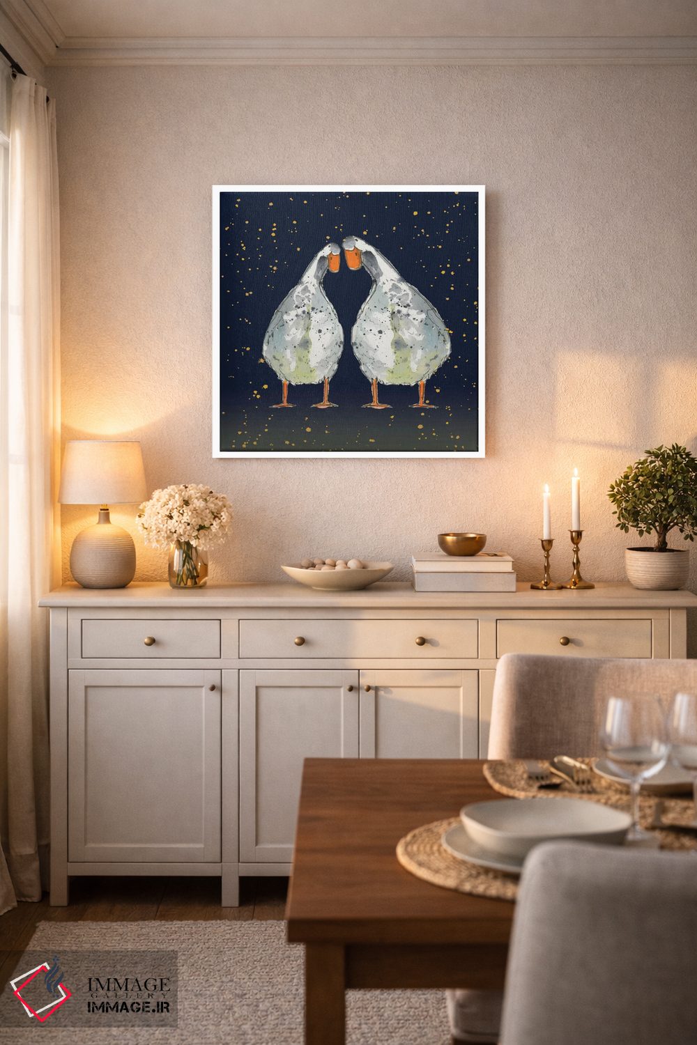 تابلو دکوراتیو عشق یعنی اثر میشل کمپل - D5W