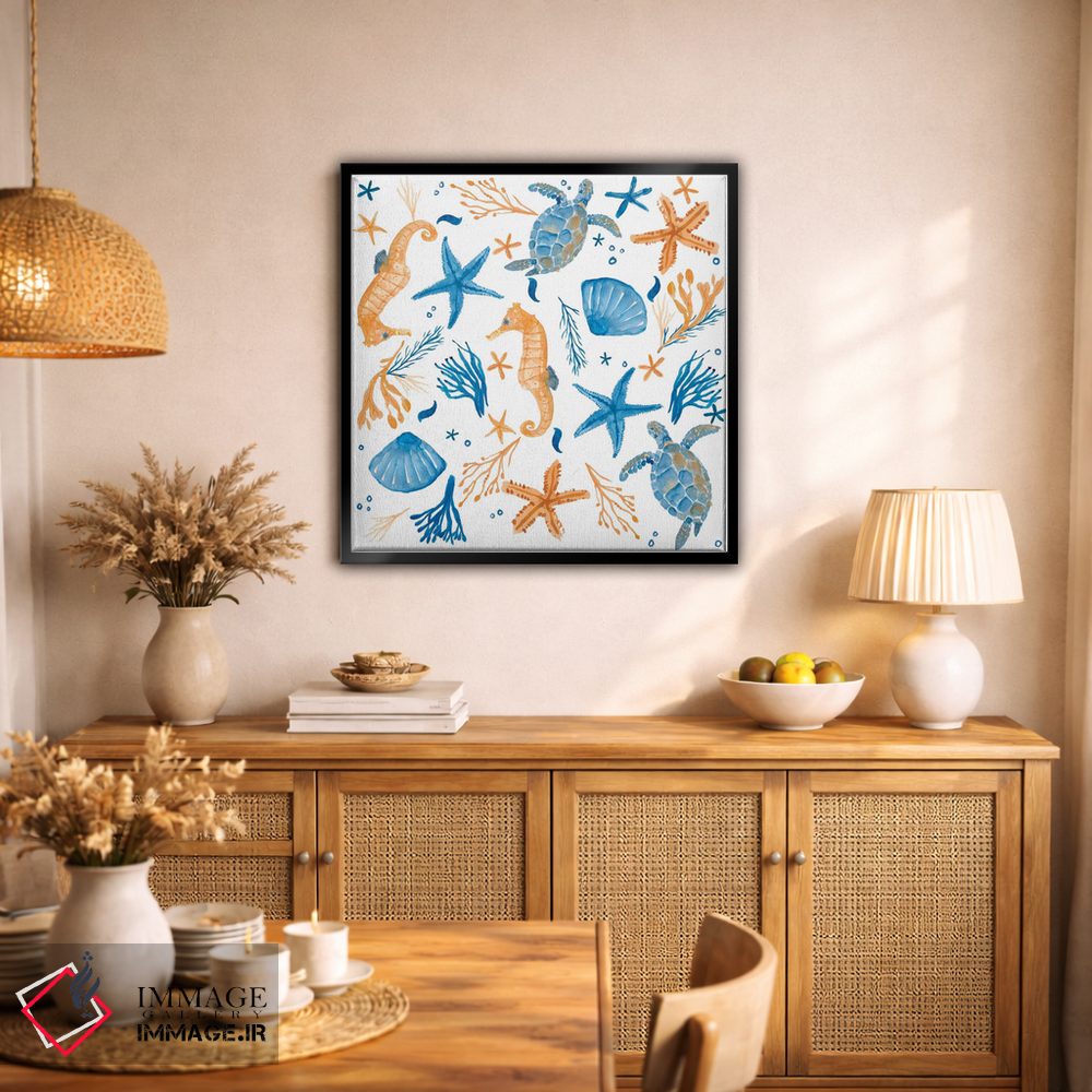 تابلو دکوراتیو ساحلی اثر میشل کمپل - D1B