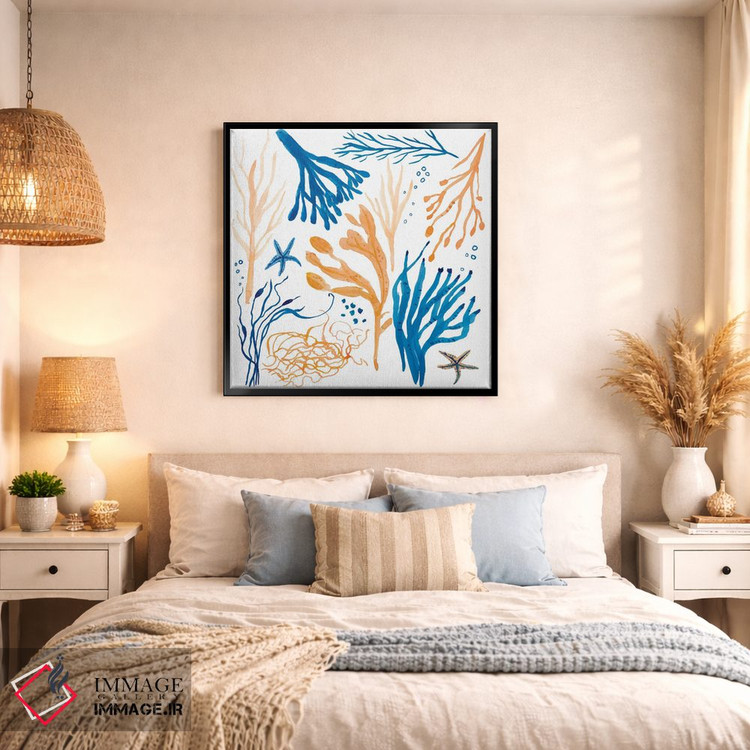 تابلو دکوراتیو ساحل جلبکی اثر میشل کمپل - D1B