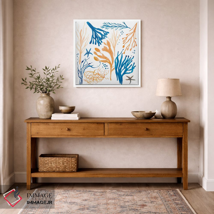 تابلو دکوراتیو ساحل جلبکی اثر میشل کمپل - D4W
