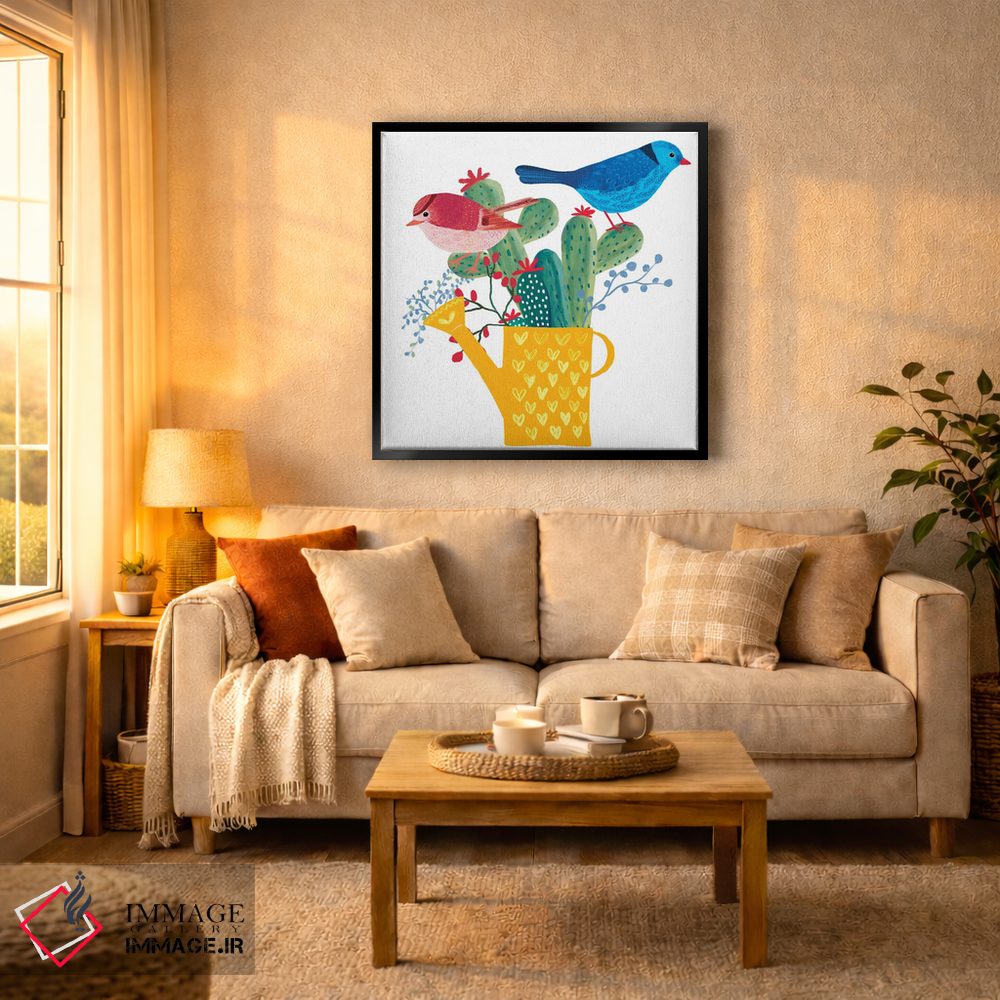 تابلو دکوراتیو پرندگان آفتابی اثر میشل کمپل - D5B