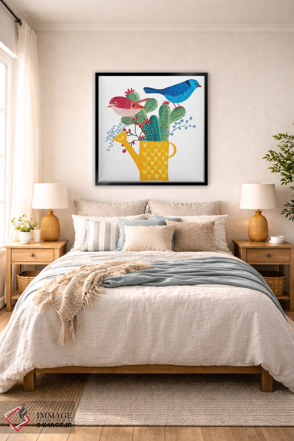 تابلو دکوراتیو پرندگان آفتابی اثر میشل کمپل - D6B