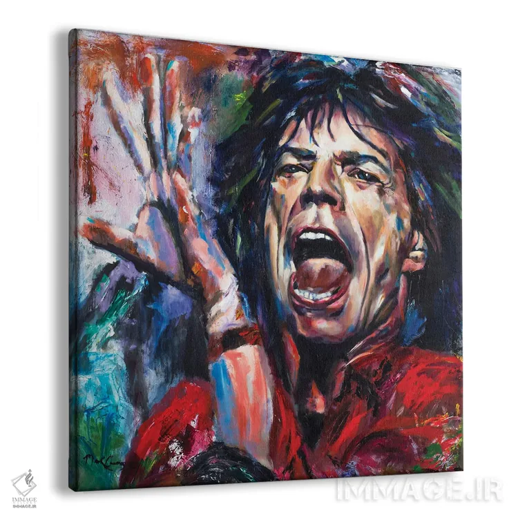 تابلو دکوراتیو میک جگر دوم اثر مارک کوریج - نمای پرسپکتیو محصول