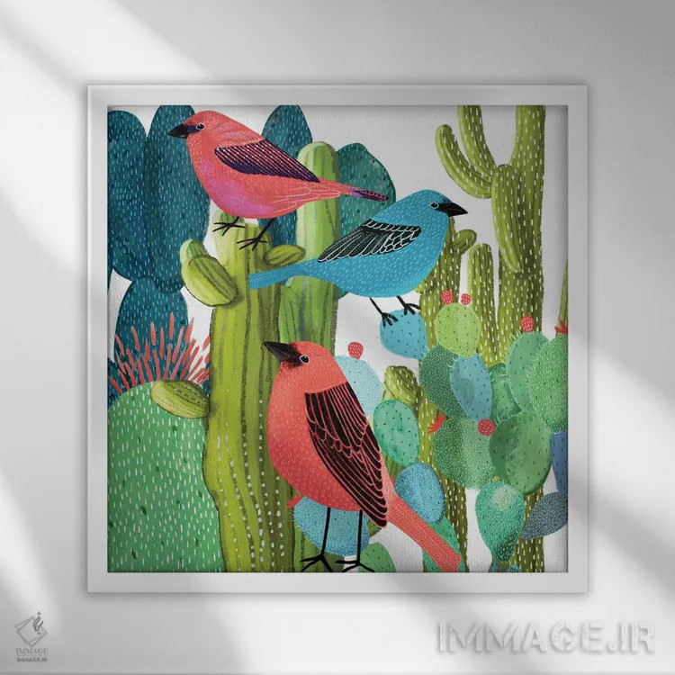 تابلو دکوراتیو اسپرانزا اثر میشل کمپل - نمای قابدار سفید