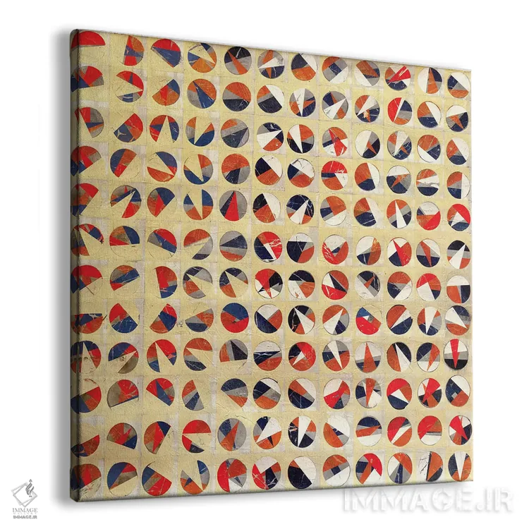 تابلو انتزاعی گونه ها اثر ماچیارولی - نمای پرسپکتیو محصول