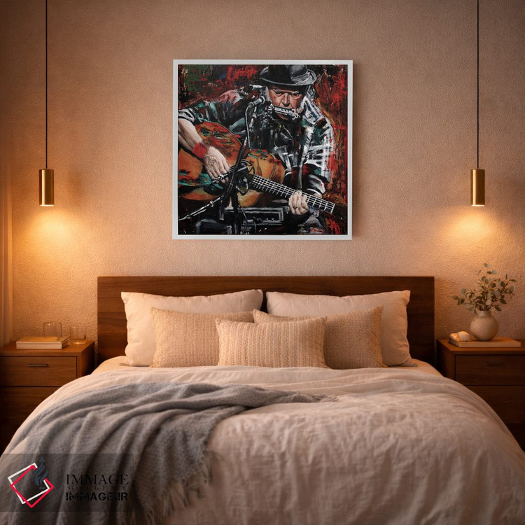 تابلو دکوراتیو نیل یانگ اثر مارک کوریج - D3W