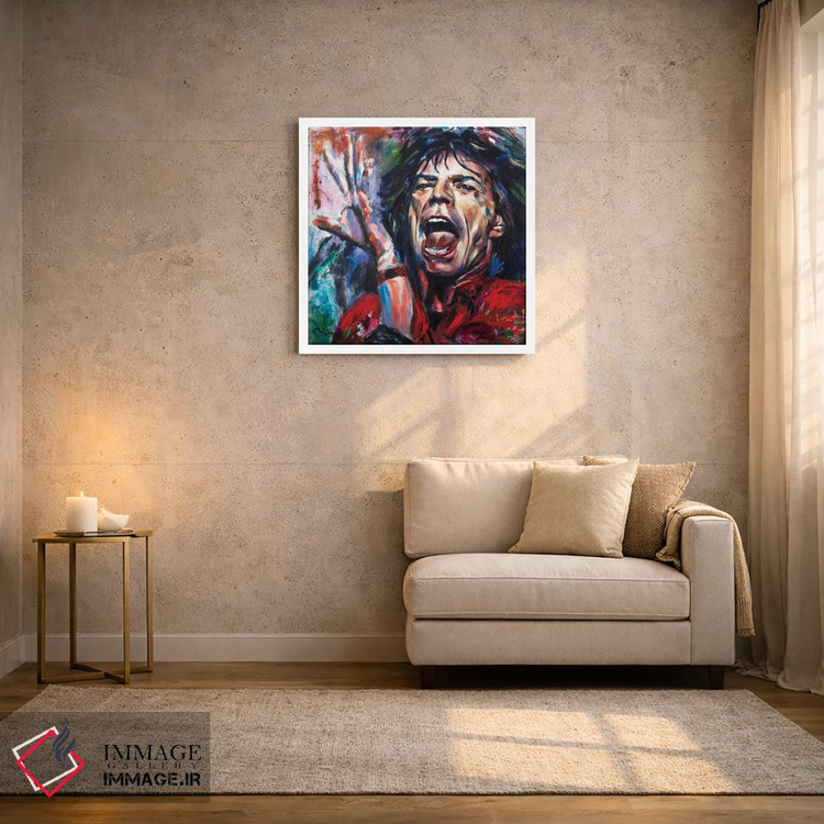 تابلو دکوراتیو میک جگر دوم اثر مارک کوریج - D1W