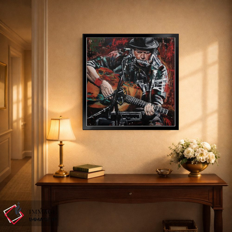 تابلو دکوراتیو نیل یانگ اثر مارک کوریج - D4B