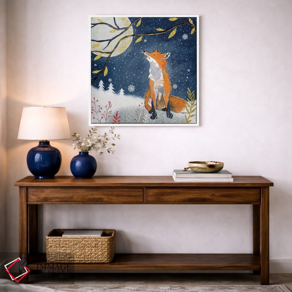 تابلو دکوراتیو روباه شب اثر میشل کمپل - D3W
