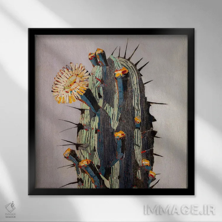 تابلو دکوراتیو طلوع صبح اثر ماچیارولی - نمای قابدار مشکی